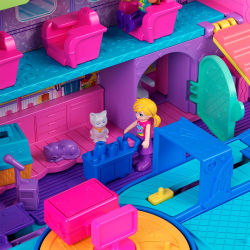 Polly Pocket - Кошка-самолет с двумя куклами + аксессуары HWP19 / артикул   HWP19  / GTIN 194735217779