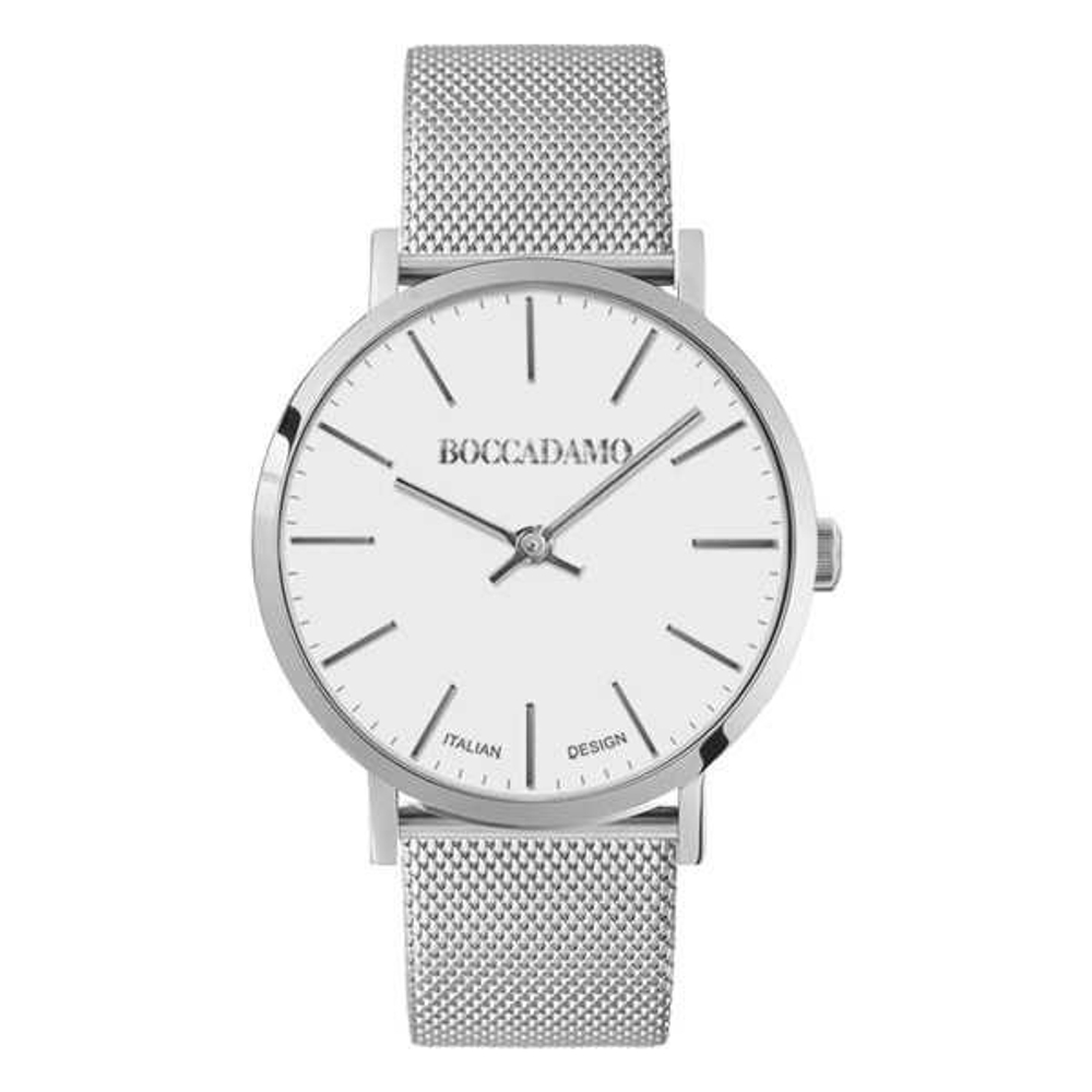 Часы Boccadamo Mya Silver White MY015A BW/S  с минеральным стеклом