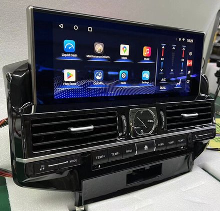 Магнитола для Toyota Land Cruiser 200 2007-2015 (штатная камера или 360) - Carmedia ZH-T1206X(A/B/C) монитор 12.3" на Android 12, 8Гб+128Гб, CarPlay, 4G SIM-слот