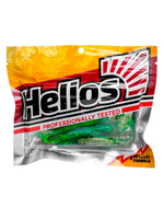 Виброхвост Helios Catcher 3,55"/9 см Black & Pearl 5шт. (HS-2-028)