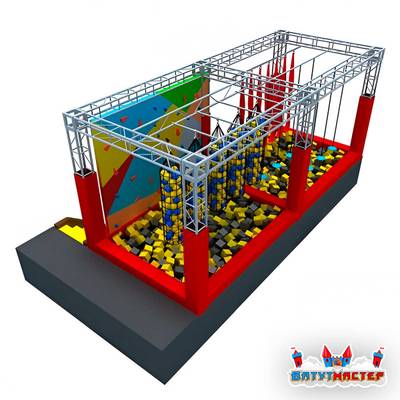 Детский ниндзя парк «Шаг Ниндзя», 6×3×3 м