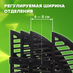 Лоток вертикальный для бумаг STAFF 245х165х285 мм 3 отделения сетчатый сборный черный (3 штуки в упаковке)