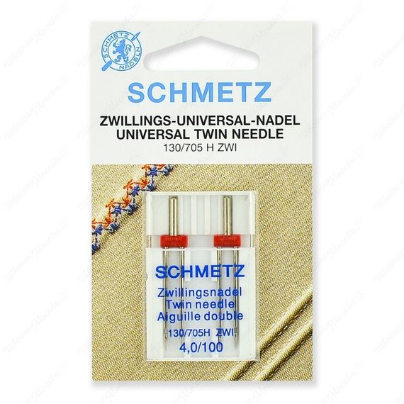 Иглы стандартные двойные 130/705H ZWI № 100/4.0 (2 шт.)
