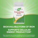 Nature's Way, Energizing Iron, формула с двойным железом, 90 мягких желатиновых капсул