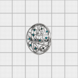 "Пейсли" кольцо в серебряном покрытии из коллекции "Ист бум" от Jenavi