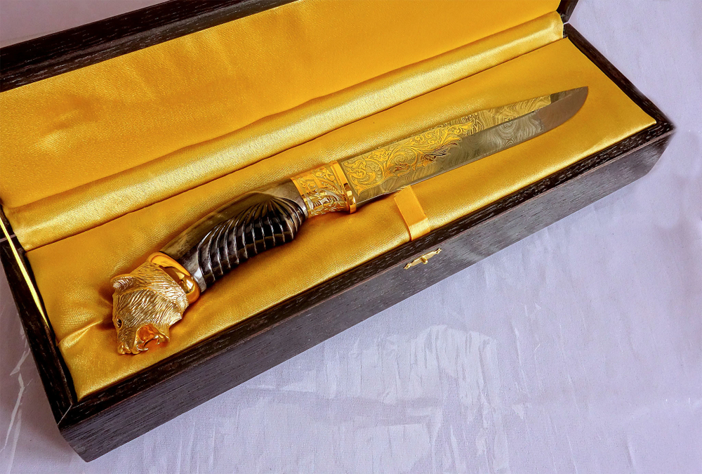 Нож дамасский "Медведь-2" /в коробке/