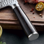 Кухонный нож Xinzuo B1H Bone Chopper нож 6,5 дюймов клинок 67 Layers Damascus рукоять дерево pakka, длина лезвия 16,5 см