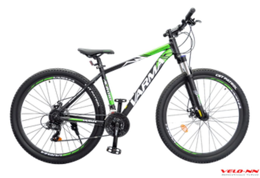 Велосипед 29&quot; VARMA STORM H96DA  24ск черно-зеленый (Россия)