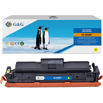 Картридж G&G, аналог Canon 069H Y (5095C002) для LBP673/MF754/MF752 желтый (5.5k)