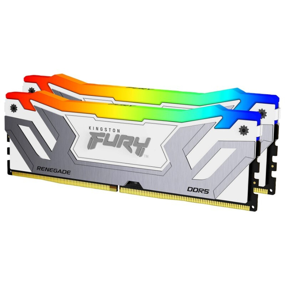 Оперативная память Kingston 32GB 6800MT/s DDR5 CL36 DIMM (Kit of 2) FURY Renegade RGB White XMP