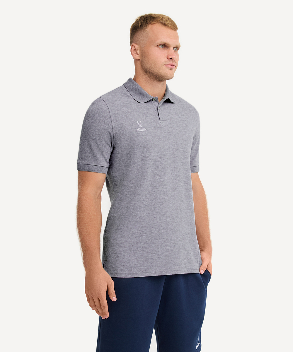 Поло ESSENTIAL Cotton Polo 23, серый меланж