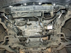 Защита картера и КПП Sheriff для Infiniti FX45 (S50) 2003-2008 арт.15.0651