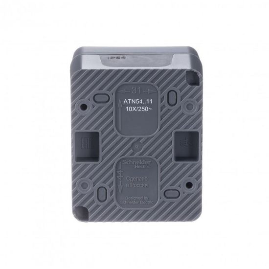 Выключатель 1-кл. ОП AtlasDesign PROFI IP54 10AX антрацит SE ATN544011