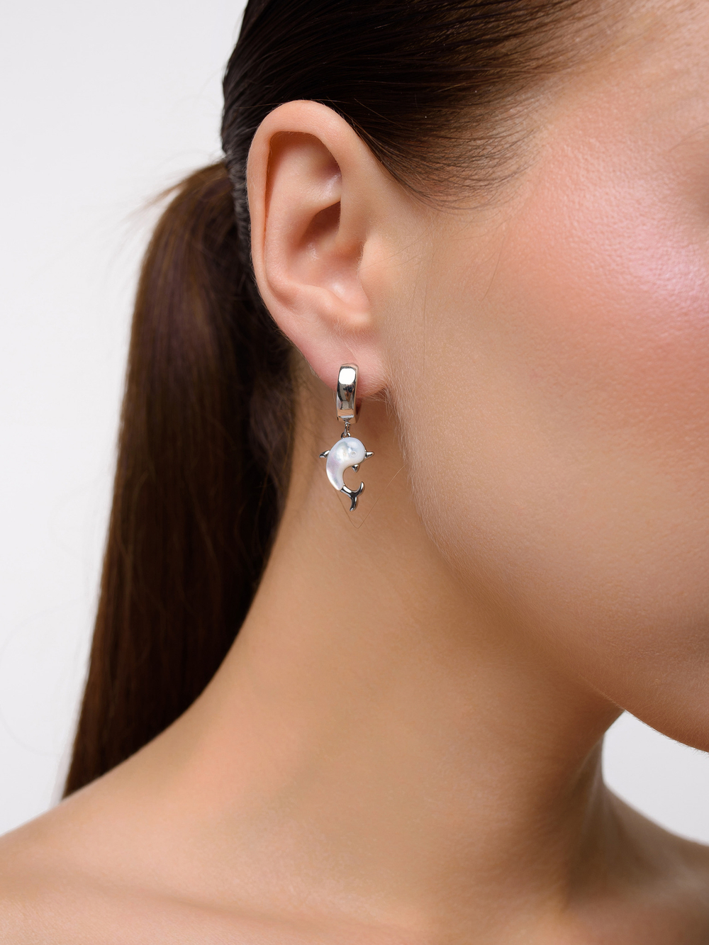 Серьги "Dolphin" Silver