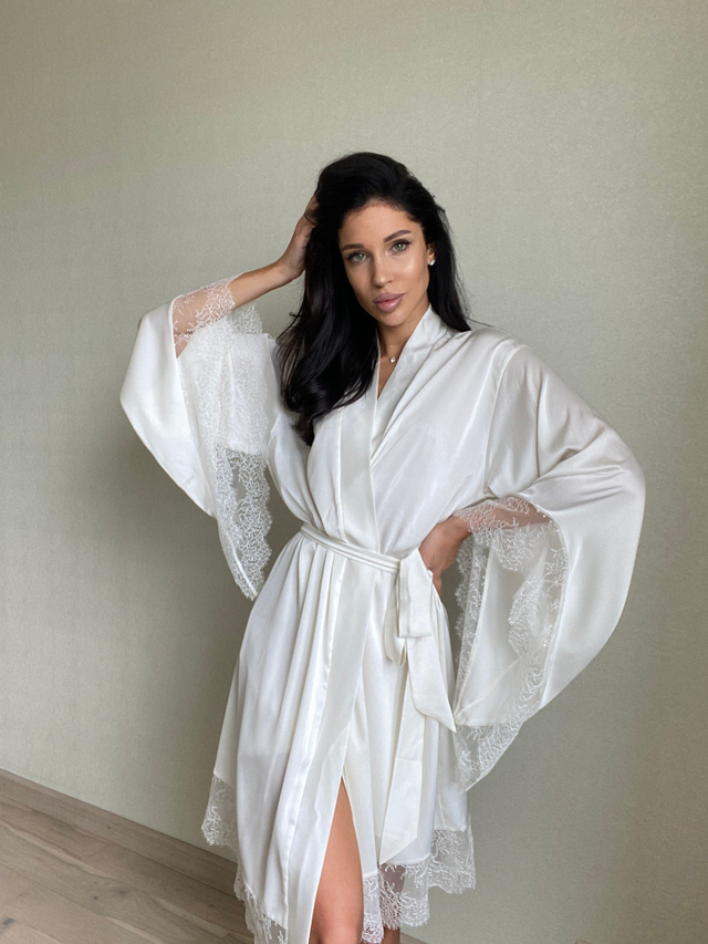 Халат-кимоно Melissa Молочный