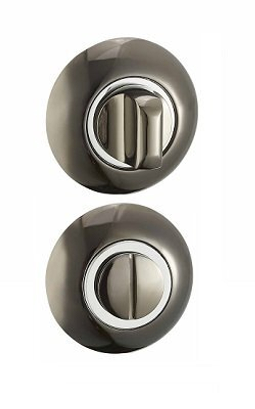 Накладка сантехническая BKBN/CP черный никель/хром