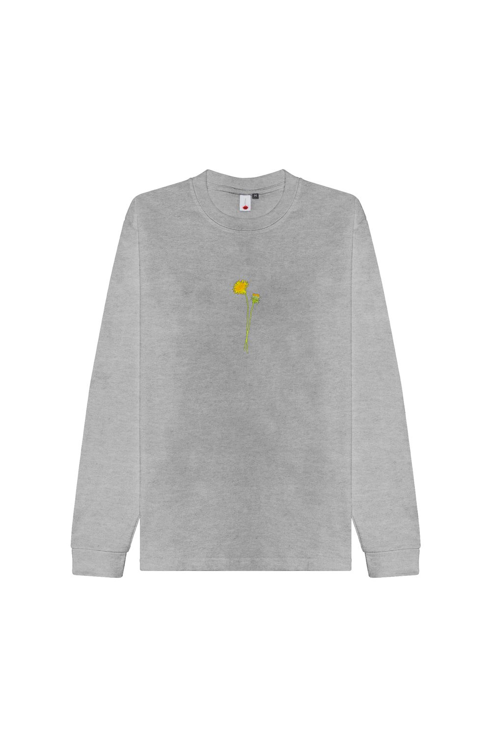 Лонгслив Одуванчик серый меланж