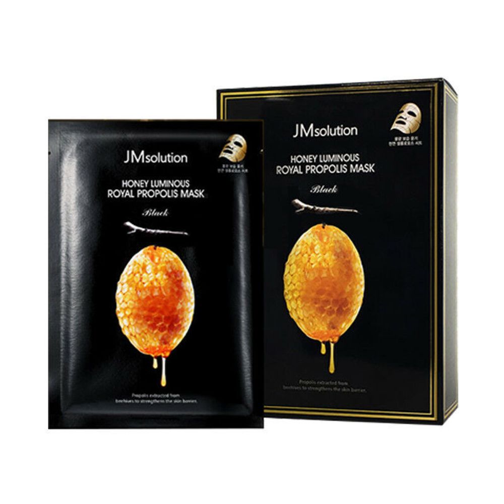 Маска тканевая восстанавливающая с прополисом JMsolution Honey Luminous Royal Propolis Mask, 30 мл