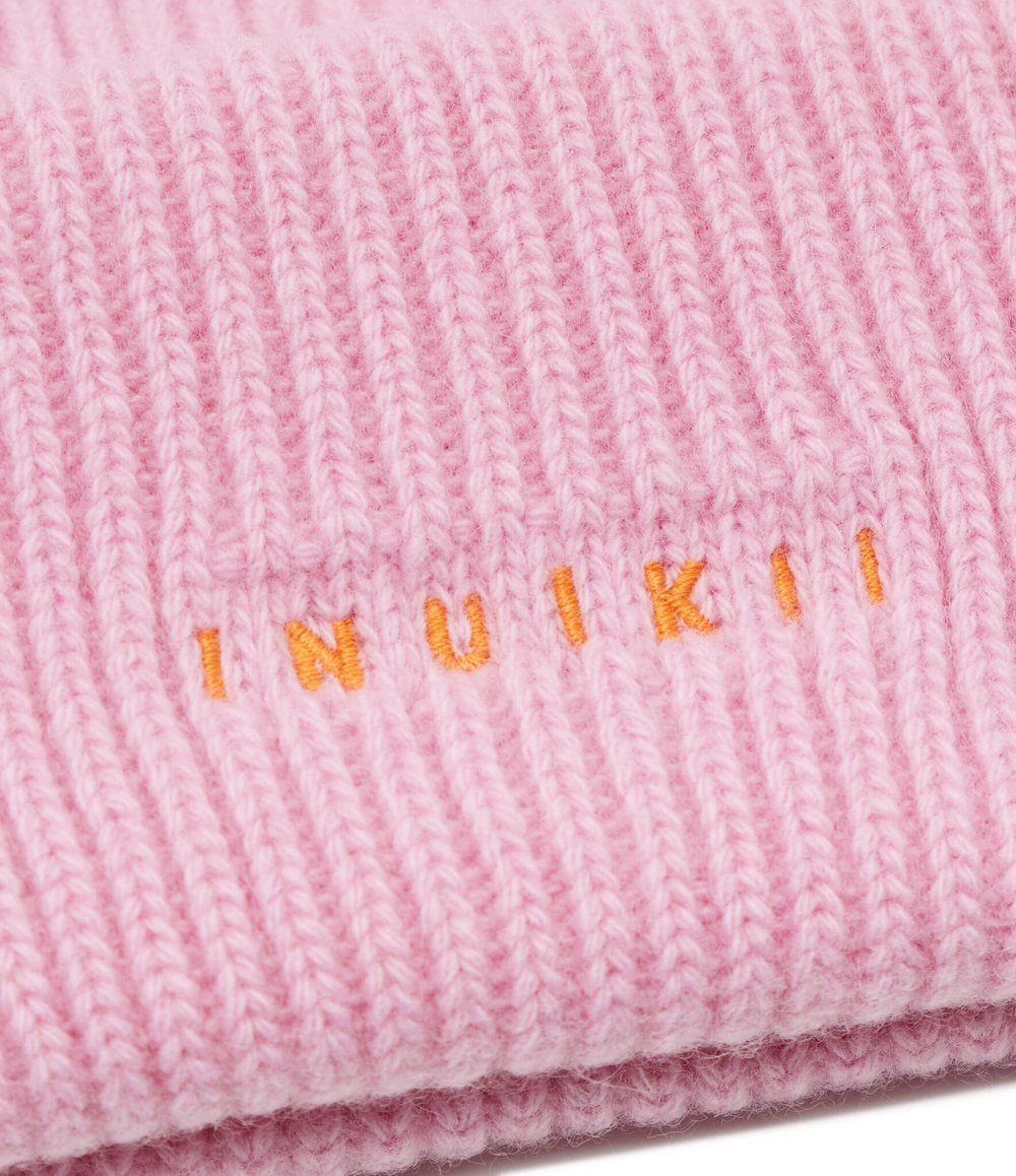 Хлопчатобумажная шапка RIBBED INUIKII - розовый(42020-020)