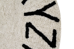 Ковер Lorena Canals Alphabet Round ABC Natural Black (150Ø см)