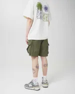 Купить Шорты Меч SS24 Cargo Dyed Crocodile Green темно-зеленые Шорты Меч SS24 Cargo Dyed Crocodile Green темно-зеленые