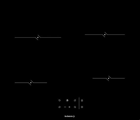 Стеклокерамическая панель De Dietrich DPV4601B