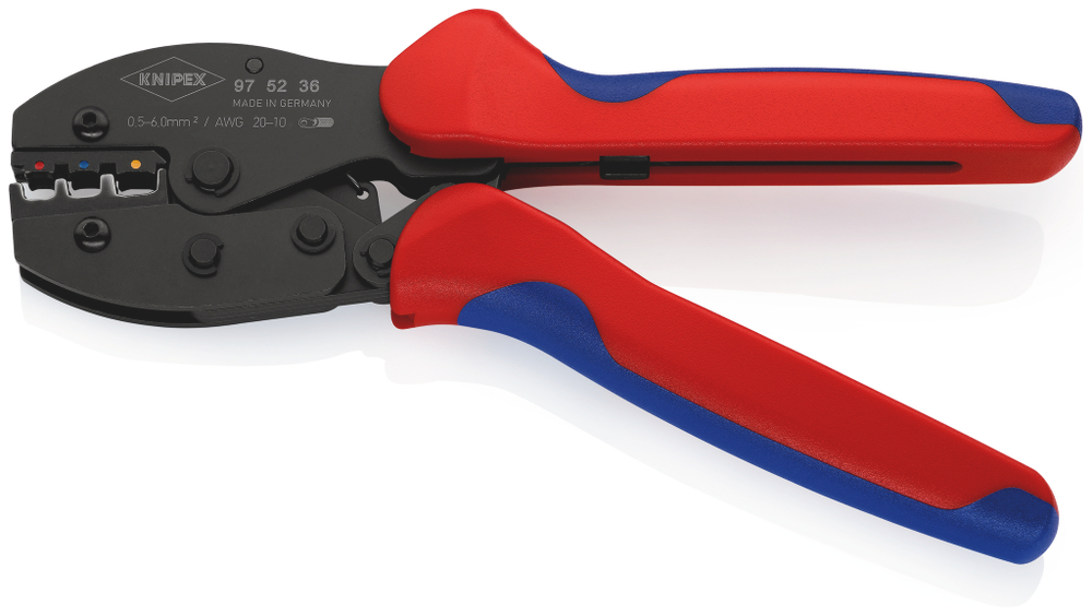 Опрессовочные клещи KNIPEX PreciForce® чернёные 220 мм 975236