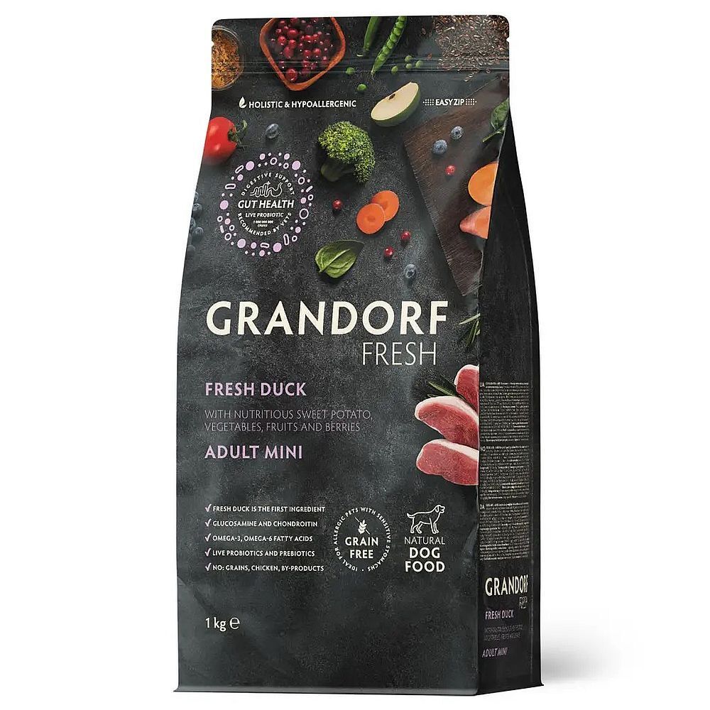 GRANDORF Fresh Dog Adult MINI Duck&amp;Sweet Potato 1 кг