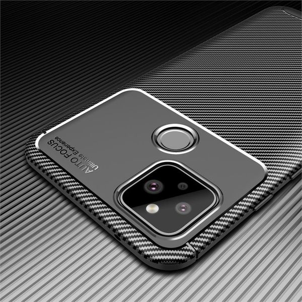 Силиконовый ударопрочный чехол Yuetao для Google Pixel 4a (Черный)