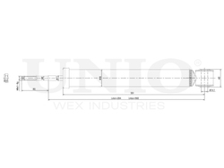 Амортизатор газовый задней подвески UNIO SAB-10726