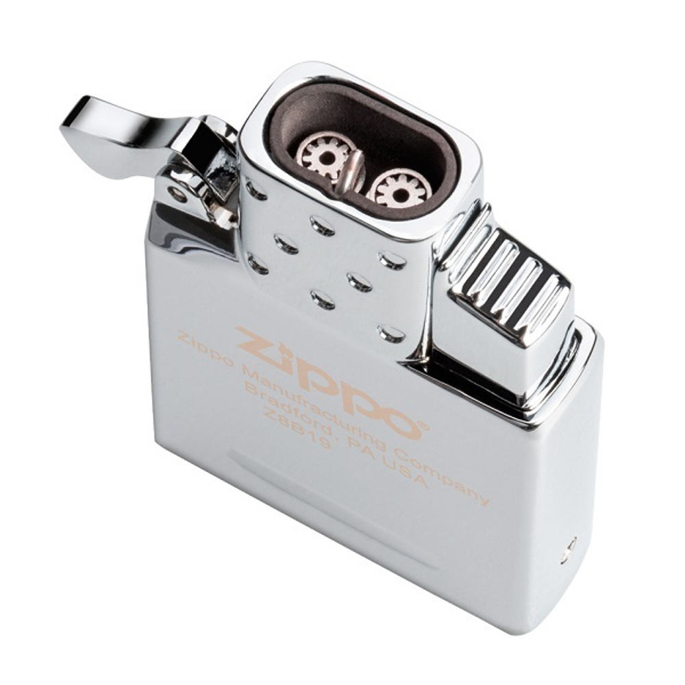 Набор Zippo (зажигалка Zippo 218 Black Matte и газовый вставной блок с двойным пламенем)