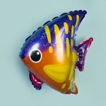 Шар (14''/36 см) Мини-фигура, Тропическая рыбка, 1 шт.