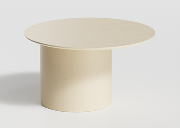 Столик Type D 70 см со смещенным основанием D 39 см (молочный)