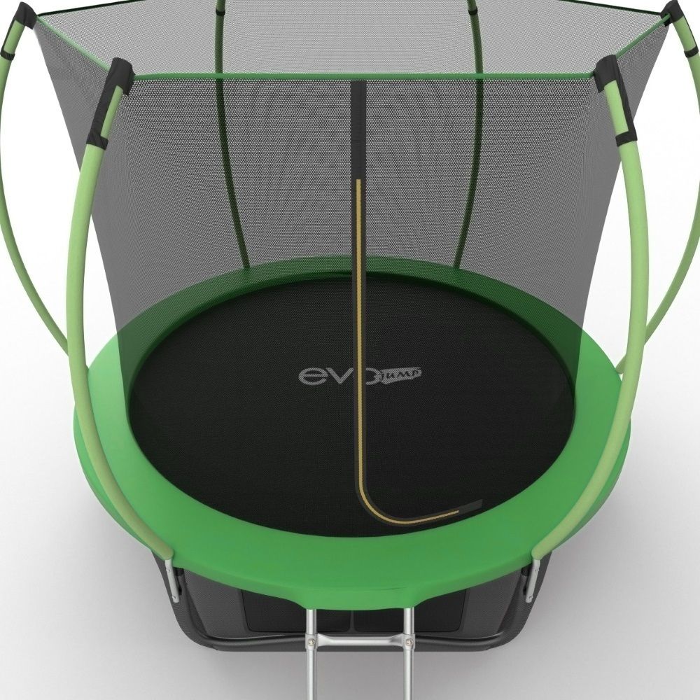 EVO JUMP Internal 8ft (Green) + Lower net. Батут с внутренней сеткой и лестницей, диаметр 8ft (зеленый) + нижняя сеть