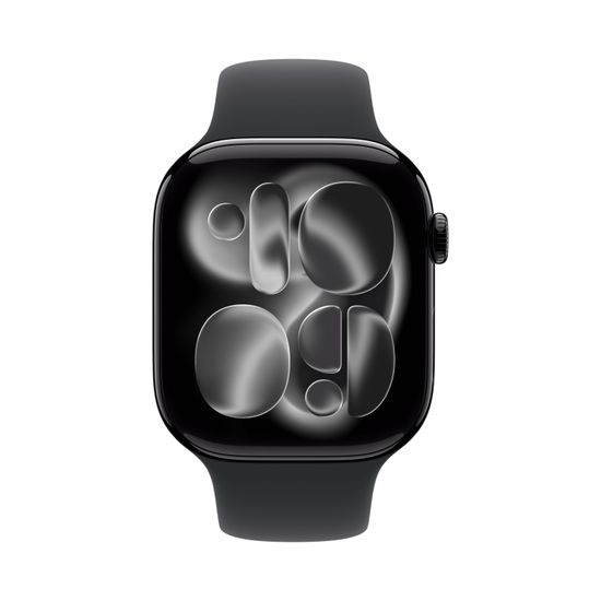 Умные часы Apple Watch Series 11, 46 mm, Jet Black Aluminum Black Sport Band M/L