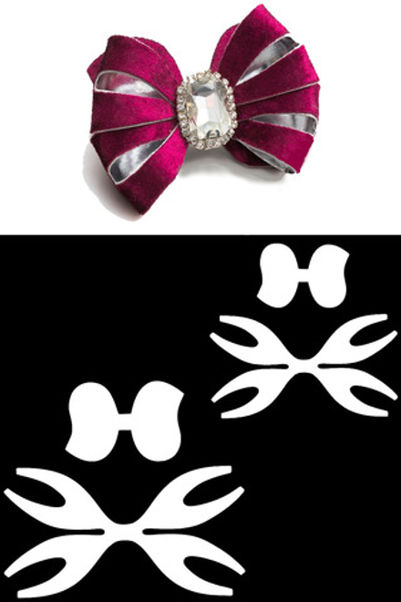 Пластиковый шаблон для бантика - 4 детали