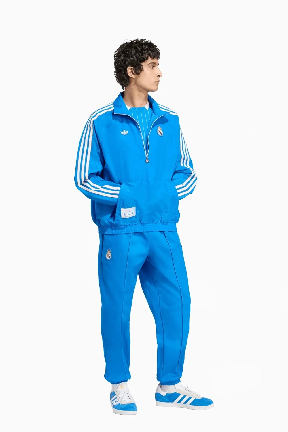 Кофта adidas Real Madrid 25/26 Terrace Icons Half-Zip - синий