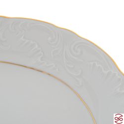 Блюдо овальное Repast Rococo с золот.полосой 33 см
