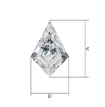 Лабораторно-выращенный бриллиант змей (пара) 1.024 ct