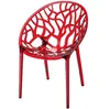 Стул Crystal прозрачный красный