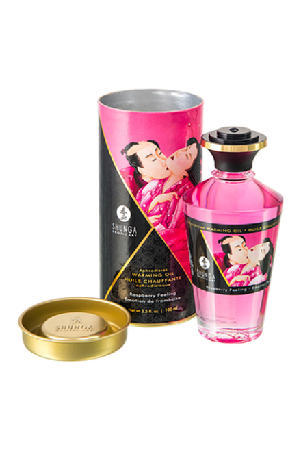 Shunga Съедобное масло для массажа. Малина, 100 мл