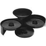 Риммер трехступенчатый;пластик;D=155,H=72мм;черный (Цвет: черный)