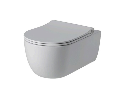 NOKEN ACRO COMPACT Унитаз подвесной RIMLESS 54 см, в комплекте сиденье с микролифтом, matt white