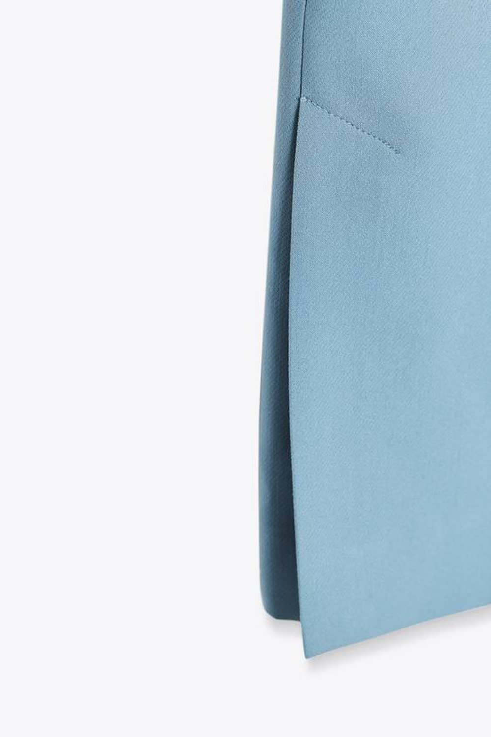 ZARA БРЮКИ FLARE С БОКОВЫМИ РАЗРЕЗАМИ, СИНИЙ