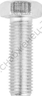 ЗУБР ГОСТ 7798-70 кл. пр. 5.8, M16 x 50 мм, болт оцинкованный, 5 кг (303080-16-050)