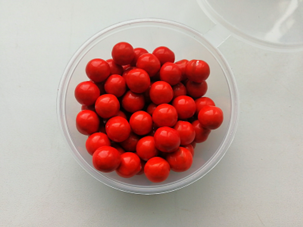 Посыпка Жемчуг шоколадный Красный 10 мм, 50 гр