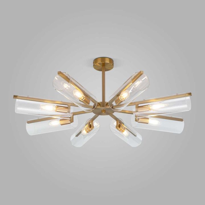 Потолочная люстра Eurosvet Trompeta 70144/8 латунь