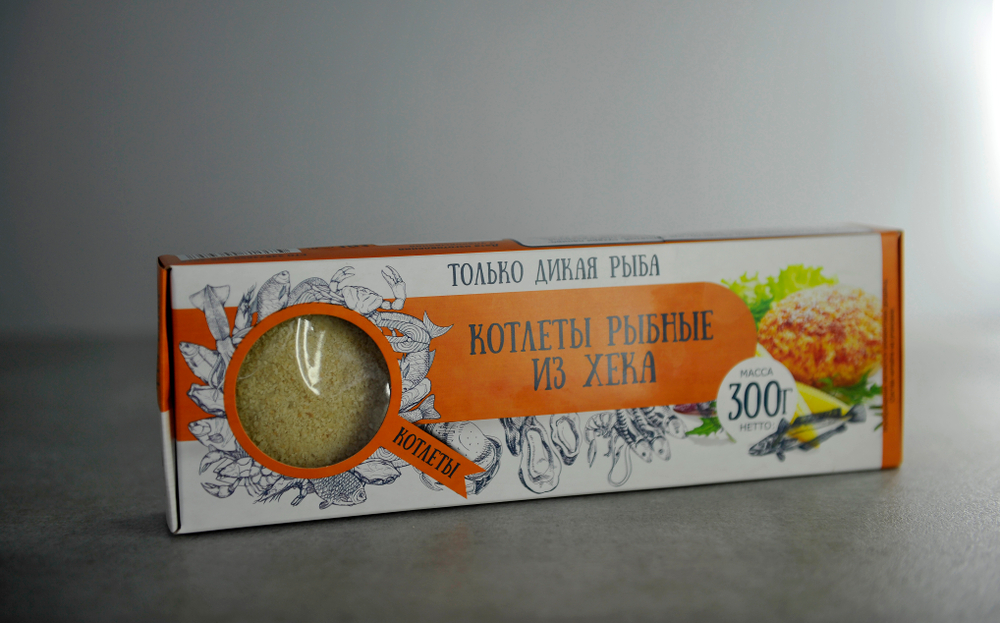 Котлеты рыбные из хека в панировке Don Kreveton 0,3кг