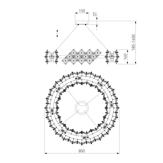 371/ подвесной светильник/ Strotskis Smart