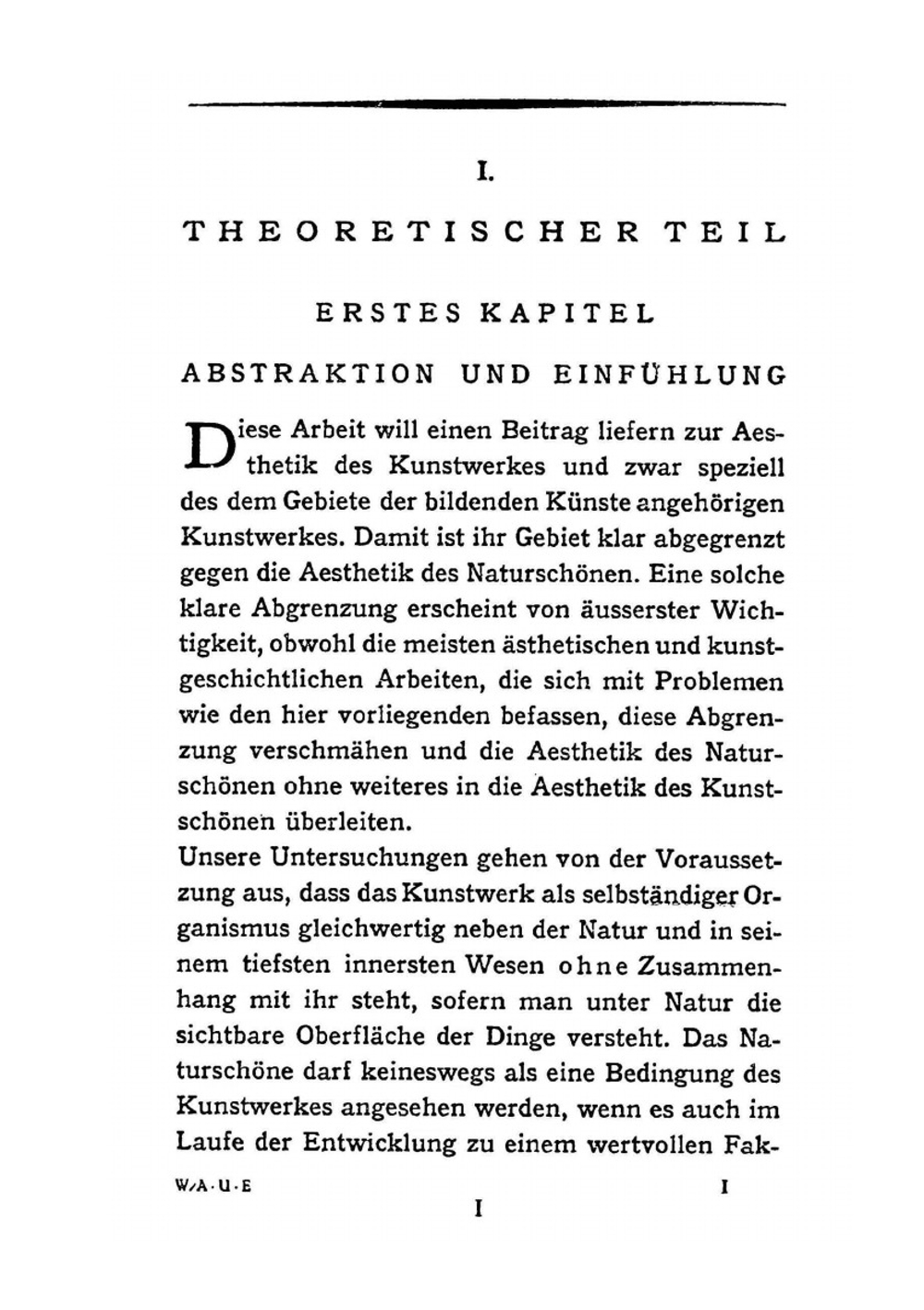 Abstraktion und Einfühlung | Wilhelm Worringer